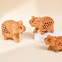 WOODEN ELEPHANT SET OF 3