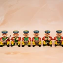 Musician Painted Babla Set of 6 In 2 Inch Multicolor