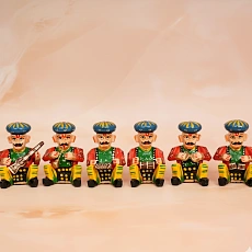 Musician Painted Babla Set of 6 In 2 Inch Multicolor
