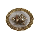 TORTOISE WITH PLATE GOLDEN