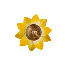 Lotus Diya YELLOW 4 Inch