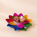 Lotus Diya MULITICOLOR 4 Inch