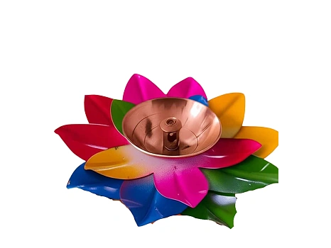 Lotus Diya MULITICOLOR 4 Inch