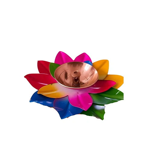 Lotus Diya MULITICOLOR 4 Inch