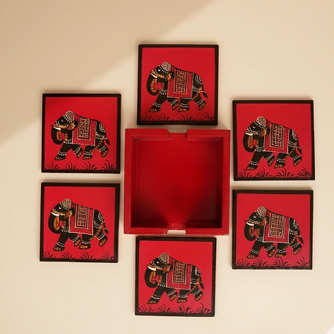 ELEPHANT COASTER RED