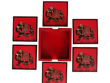ELEPHANT COASTER RED