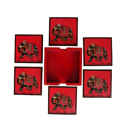 ELEPHANT COASTER RED