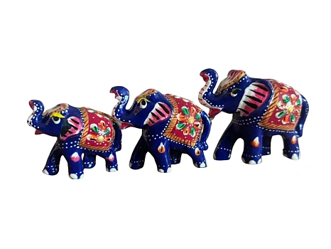 FIBER ELEPHANT SET OF 3